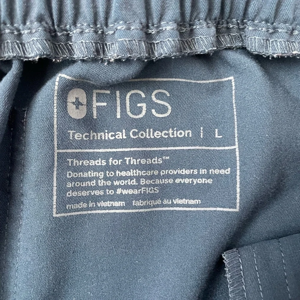 Figs Straight Leg Blue Scrub Pants